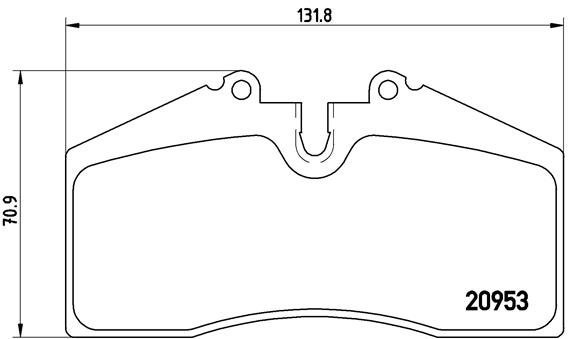 BREMBO Brake pad set P 65 005 - Brake Pads
