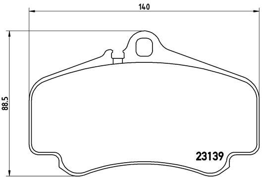 BREMBO Brake pad set P 65 011 - Brake Pads