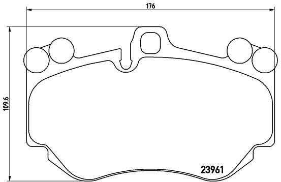 BREMBO Brake pad set P 65 016 - Brake Pads