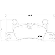 BREMBO Brake pad set P 65 027 - Brake Pads