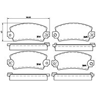 BREMBO Brake pad set P 68 001 - Brake Pads
