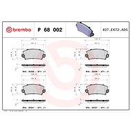 BREMBO Brake pad set P 68 002 - Brake Pads