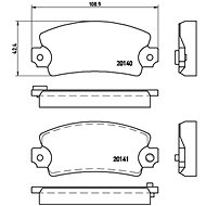 BREMBO Brake pad set P 68 004 - Brake Pads