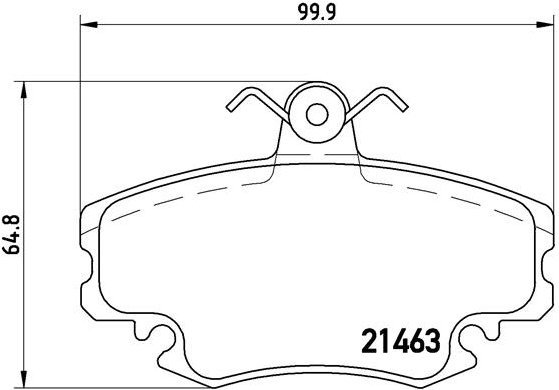 BREMBO Brake pad set P 68 008 - Brake Pads