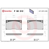 BREMBO Brake pad set P 68 012 - Brake Pads