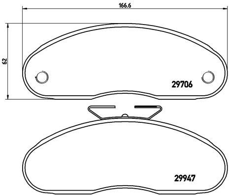 BREMBO Brake pad set P 68 013 - Brake Pads
