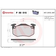 BREMBO Brake pad set P 68 015 - Brake Pads