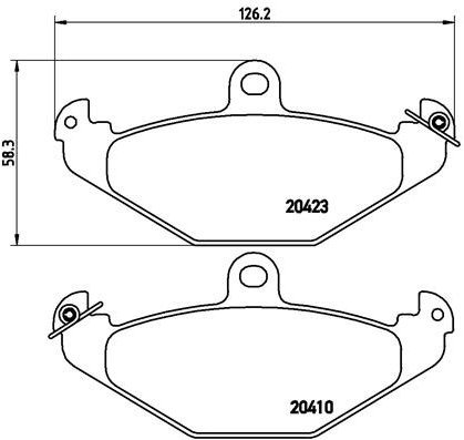BREMBO Brake pad set P 68 017 - Brake Pads