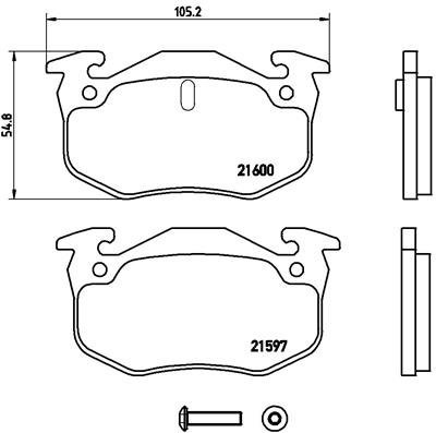 BREMBO Brake pad set P 68 018 - Brake Pads