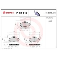 BREMBO Brake pad set P 68 019 - Brake Pads