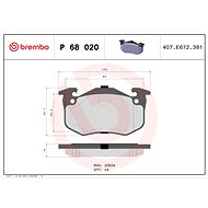 BREMBO Brake pad set P 68 020 - Brake Pads