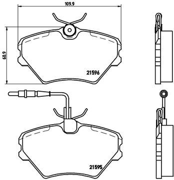 BREMBO Brake pad set P 68 022 - Brake Pads