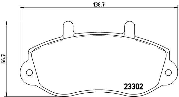 BREMBO Brake pad set P 68 025 - Brake Pads