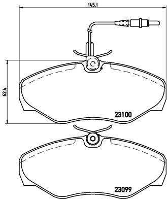BREMBO Brake pad set P 68 026 - Brake Pads