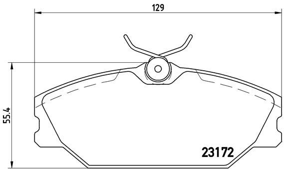 BREMBO Brake pad set P 68 027 - Brake Pads