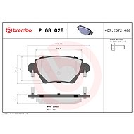 BREMBO Brake pad set P 68 028 - Brake Pads