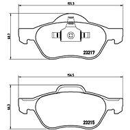 BREMBO Brake pad set P 68 029 - Brake Pads