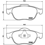 BREMBO Brake pad set P 68 032 - Brake Pads