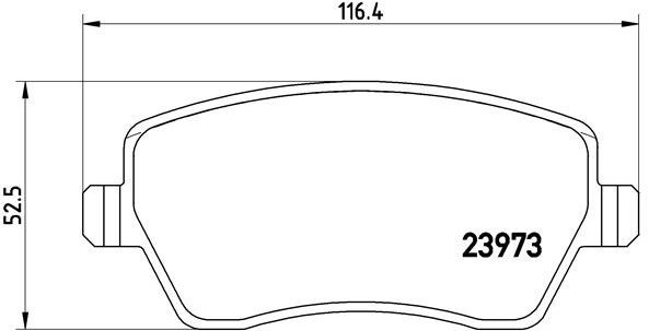 BREMBO Brake pad set P 68 033X - Brake Pads