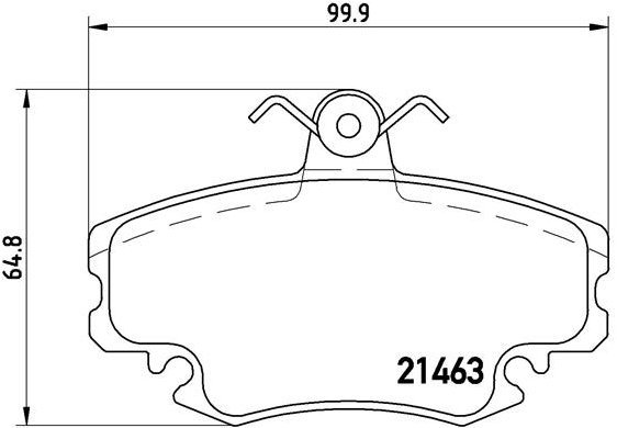 BREMBO Brake pad set P 68 038 - Brake Pads