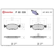 BREMBO Brake pad set P 68 039 - Brake Pads