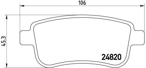 BREMBO Brake pad set P 68 041 - Brake Pads