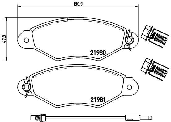BREMBO Brake pad set P 68 042 - Brake Pads