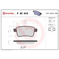 BREMBO Brake pad set P 68 043 - Brake Pads