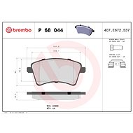 BREMBO Brake pad set P 68 044 - Brake Pads