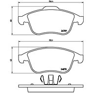 BREMBO Brake pad set P 68 045 - Brake Pads