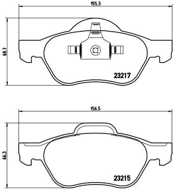 BREMBO Brake pad set P 68 048X - Brake Pads