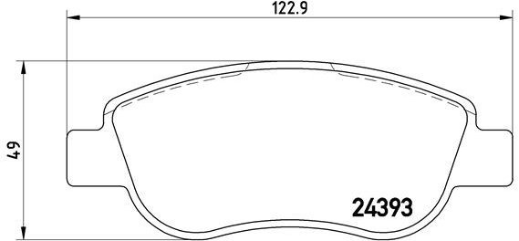 BREMBO Brake pad set P 68 049 - Brake Pads