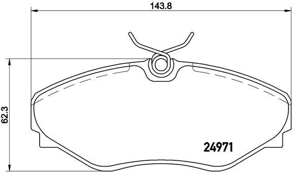 BREMBO Brake pad set P 68 055 - Brake Pads
