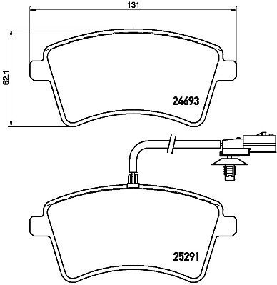 BREMBO Brake pad set P 68 058 - Brake Pads