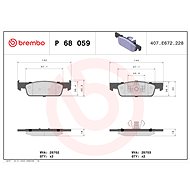 BREMBO Brake pad set P 68 059X - Brake Pads