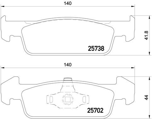 BREMBO Brake pad set P 68 060 - Brake Pads