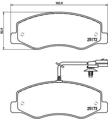 BREMBO Brake pad set P 68 061 - Brake Pads