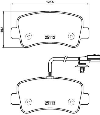 BREMBO Brake pad set P 68 063 - Brake Pads
