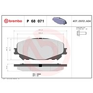 BREMBO Brake pad set P 68 071 - Brake Pads