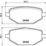 BREMBO Brake pads P 68 076 - Brake Pads