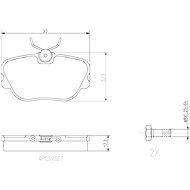 BREMBO Brake pad set P 71 004 - Brake Pads