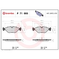 BREMBO Brake pad set P 71 005 - Brake Pads