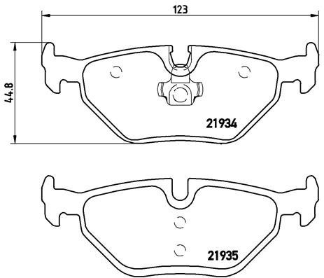 BREMBO Brake pad set P 71 006 - Brake Pads