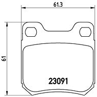 BREMBO Brake pad set P 71 008 - Brake Pads