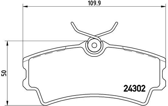 BREMBO Brake pad set P 72 001 - Brake Pads