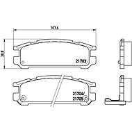 BREMBO Brake pad set P 78 005 - Brake Pads