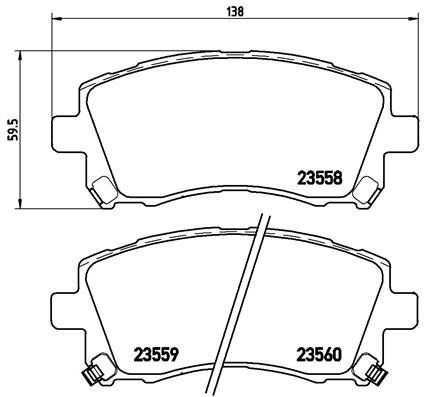 BREMBO Brake pad set P 78 010X - Brake Pads