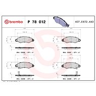 BREMBO Brake pad set P 78 012 - Brake Pads