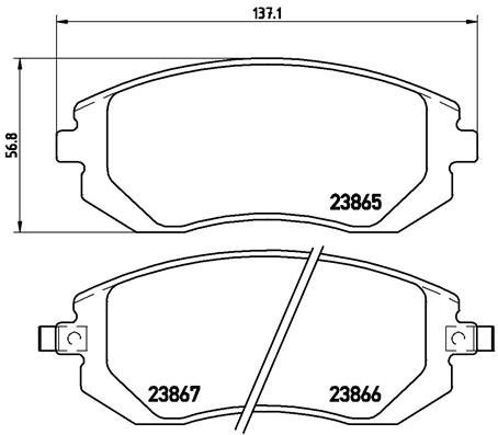 BREMBO Brake pad set P 78 013 - Brake Pads