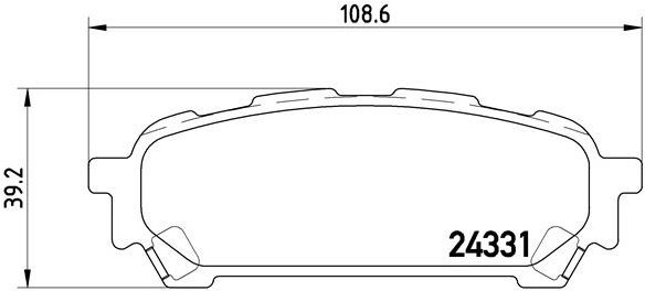 BREMBO Brake pad set P 78 014 - Brake Pads